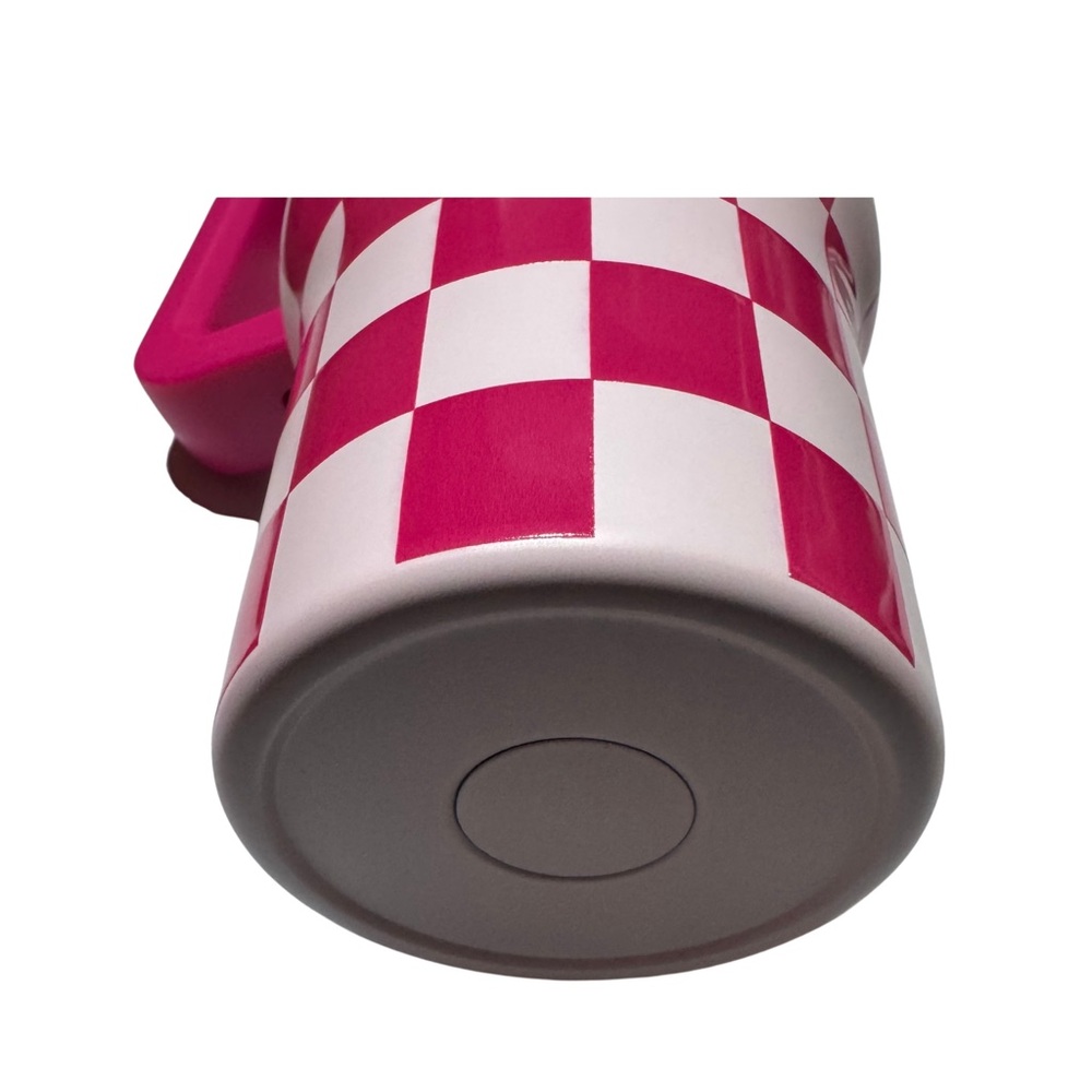 BRAND NEW | Pink Checkered | Stainless Steel Tumbler | 40 oz - Picture 3 of 4